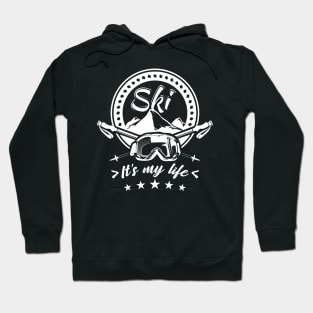 Winter Sports Skier Skiing Skis Hoodie